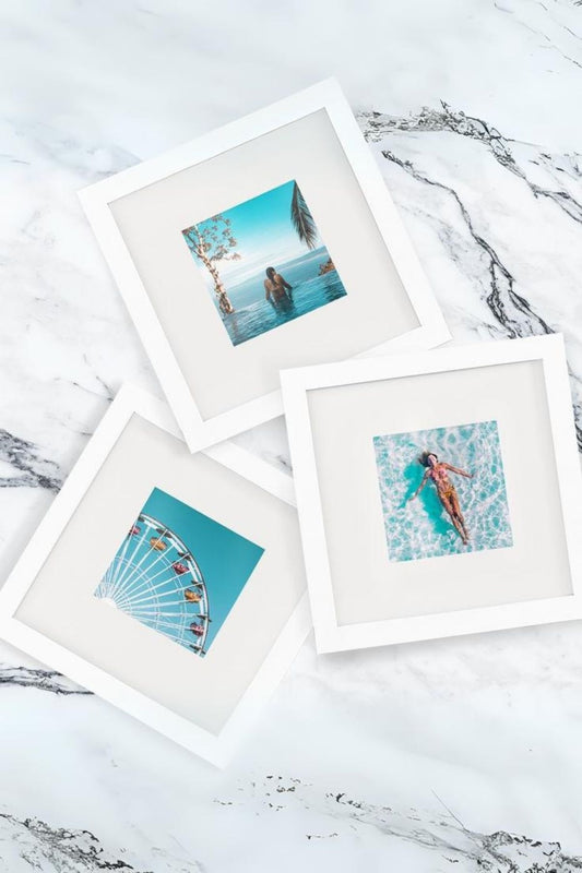 Yapışkanlı Sök-tak Pola Çerçeveler Beyaz (3 ADET) 14x14cm Fotoğraflı