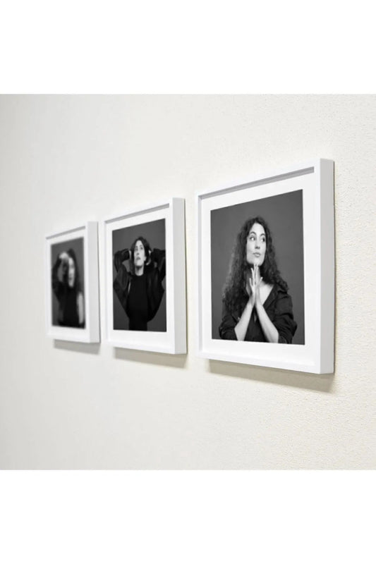 Sök Tak Kare Çerçeve Beyaz (3 ADET) Fotoğrafsız