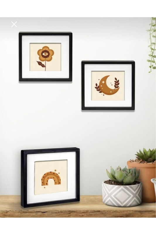 14x14 siyah söktak paspartulu çerçeve