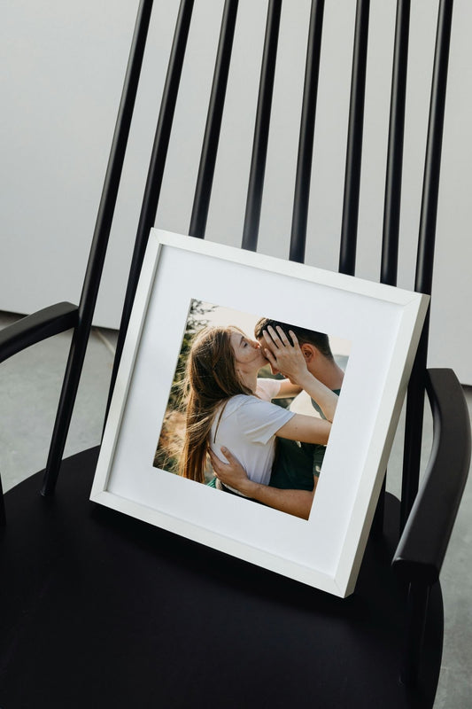 Yapışkanlı Sök Tak Kare Çerçeve Beyaz (3 ADET) Fotoğrafsız